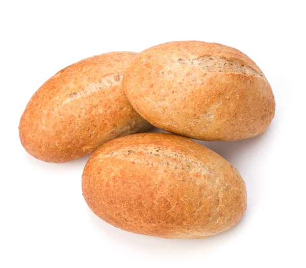 Fresh warm rolls isolated on white background — Stock Photo, Image