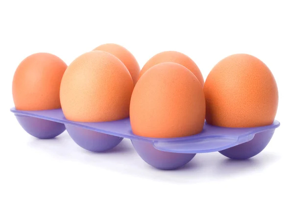 Ovos isolados sobre fundo branco — Fotografia de Stock