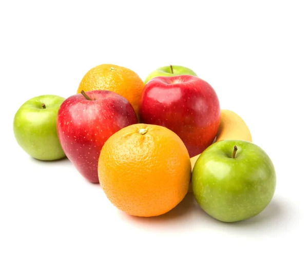 Frutta isolata su fondo bianco — Foto Stock