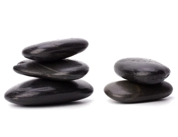 Piedras Zen aisladas sobre fondo blanco —  Fotos de Stock