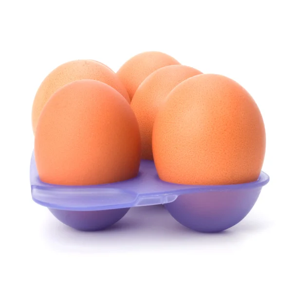 Eieren geïsoleerd op witte achtergrond — Stockfoto