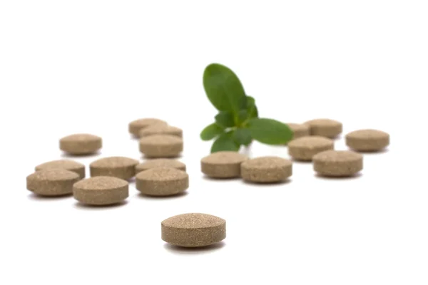 Växtbaserade piller — Stockfoto