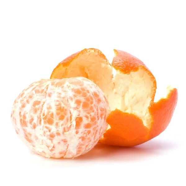 stock image Peeled mandarin isolated on white