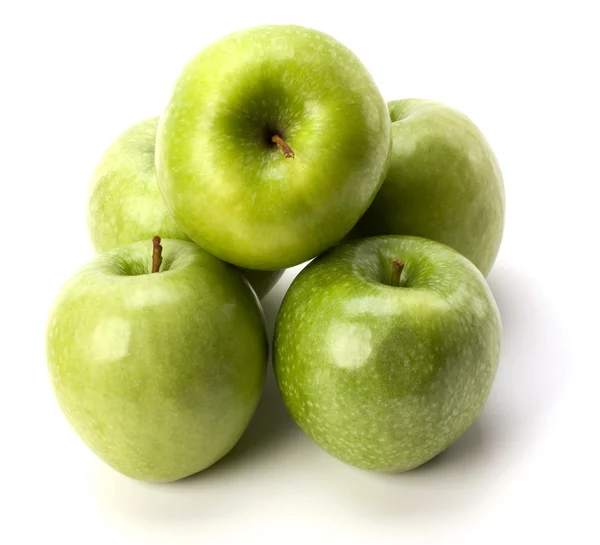 Äpplen isolerad på vit bakgrund — Stockfoto