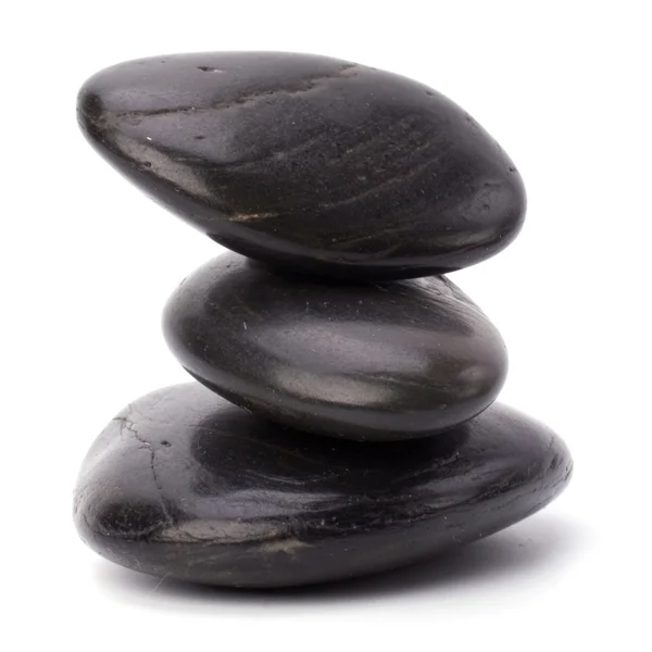 Piedras Zen aisladas sobre fondo blanco — Foto de Stock