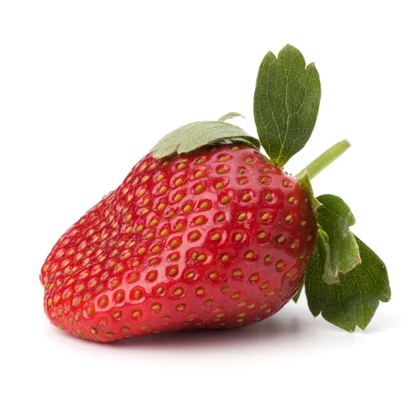 Erdbeere isoliert auf weißem Hintergrund — Stockfoto