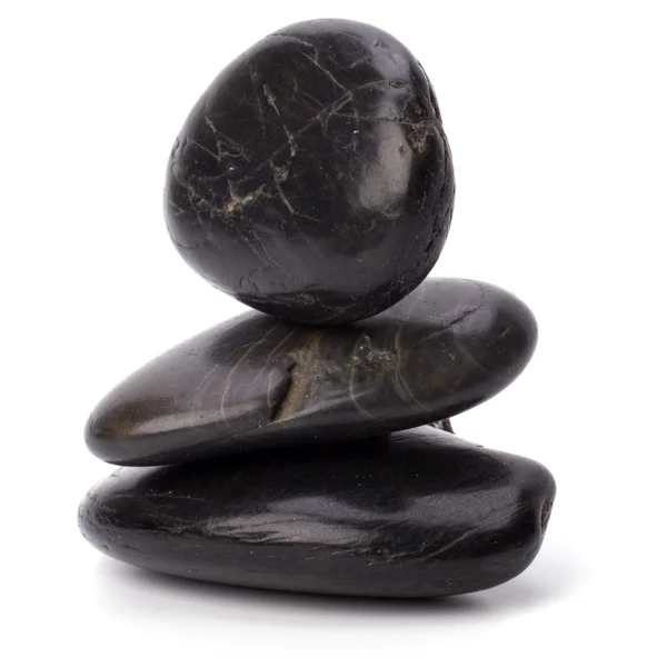 Zen-Steine isoliert auf weißem Hintergrund — Stockfoto