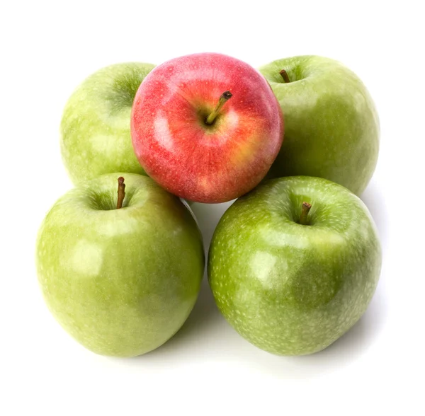 Яблука ізольовані на білому тлі — стокове фото