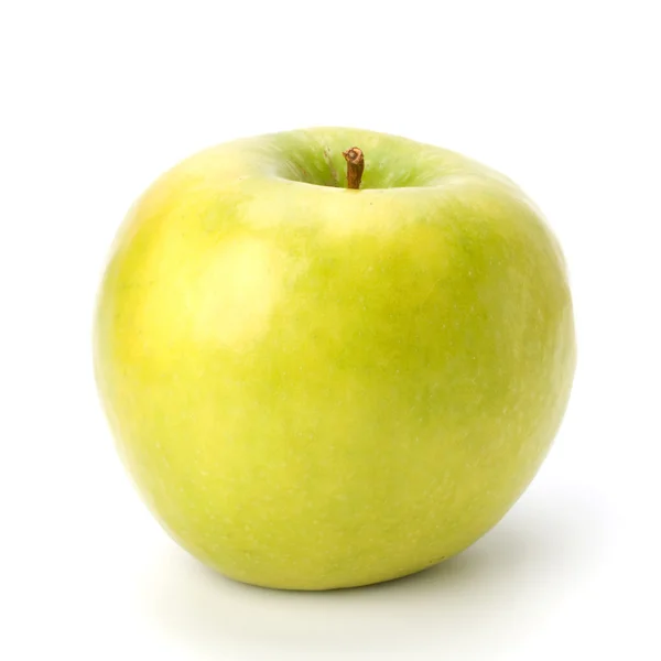 Groene appel geïsoleerd op witte achtergrond — Stockfoto