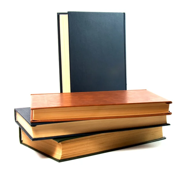 Books stack isolated on white — Stock Photo, Image