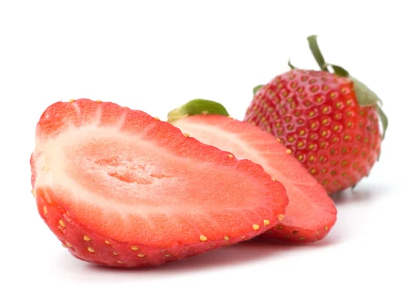 stock image Halved strawberry isolated on white background