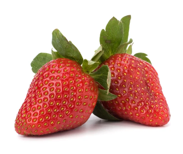Φράουλες απομονωμένες σε λευκό φόντο — Φωτογραφία Αρχείου