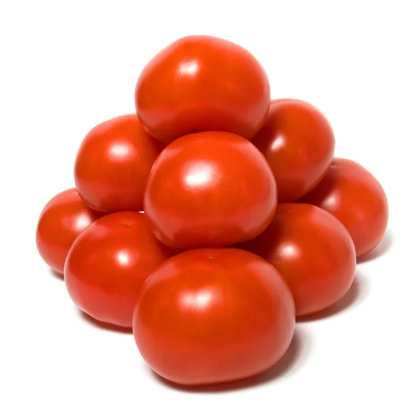 白い背景に隔離された赤いトマト — ストック写真