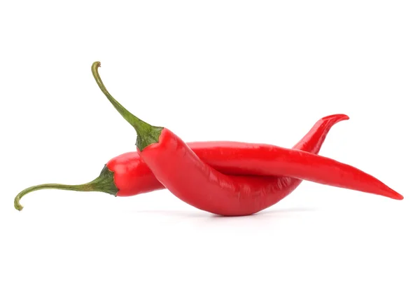 Chili peppar isolerad på vit bakgrund — Stockfoto