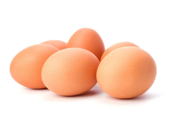 Eier isoliert auf weißem Hintergrund — Stockfoto