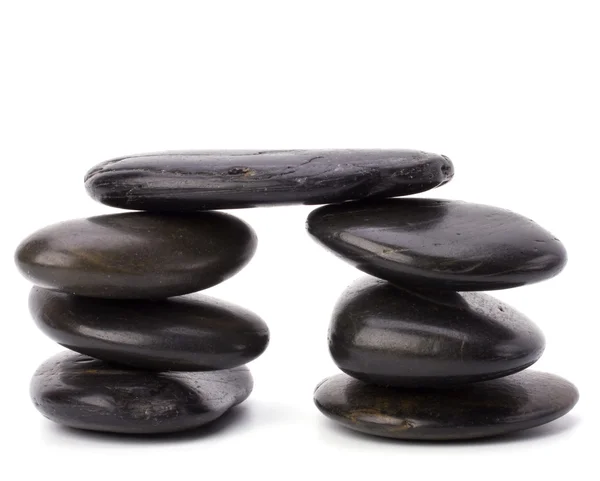 Zen stenen geïsoleerd op witte achtergrond — Stockfoto