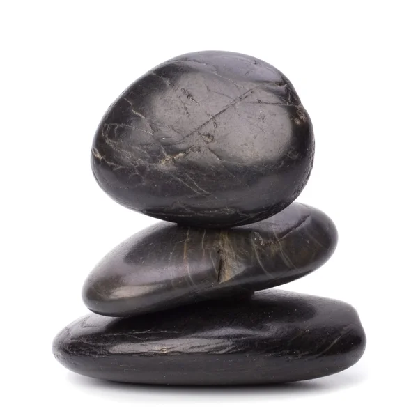 Kamienie zen izolowane na białym tle — Zdjęcie stockowe