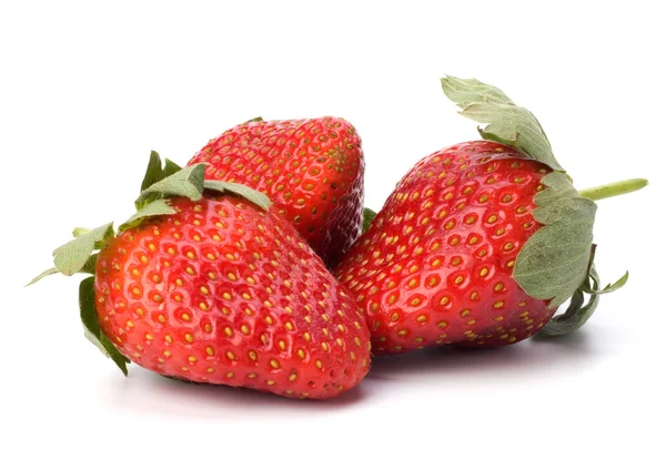 Erdbeeren isoliert auf weißem Hintergrund — Stockfoto