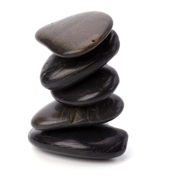Piedras Zen aisladas sobre fondo blanco —  Fotos de Stock