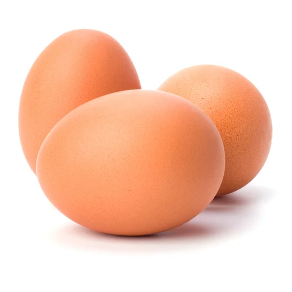 Ägg isolerade på vit bakgrund — Stockfoto