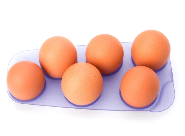 Eier isoliert auf weißem Hintergrund — Stockfoto