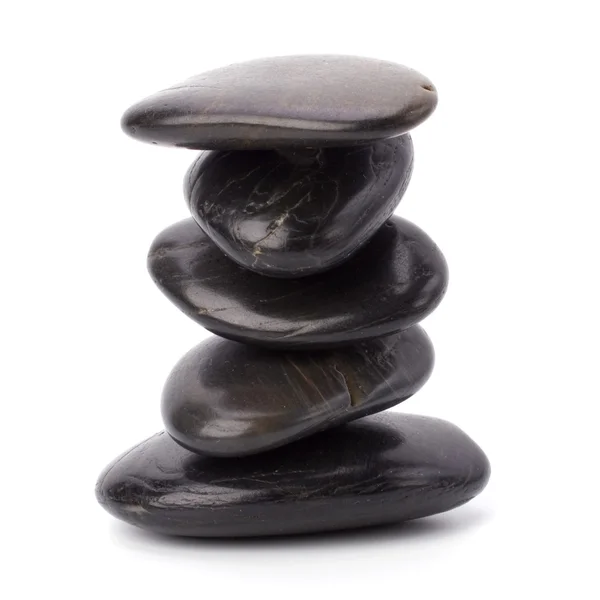 Kamienie zen izolowane na białym tle — Zdjęcie stockowe