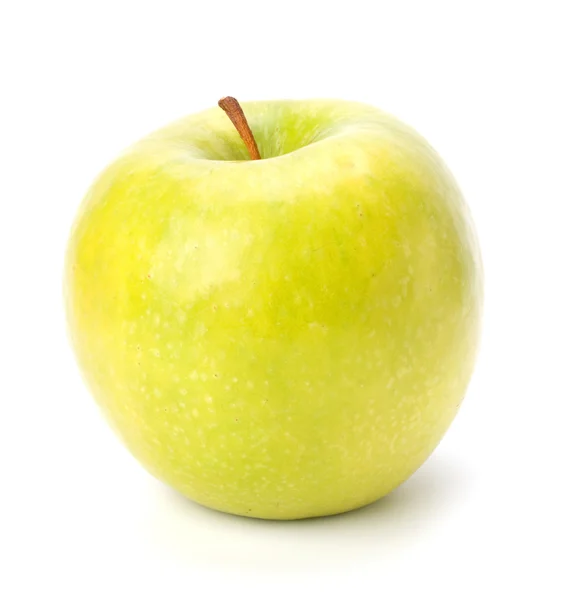 Green Apple isolert på hvit bakgrunn – stockfoto