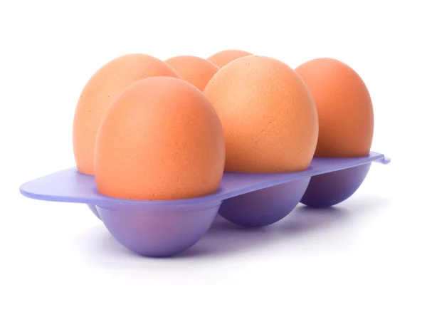 Uova isolate su fondo bianco — Foto Stock
