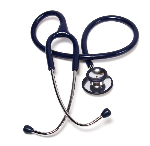 Blue stethoscope isolated on white background — Stock Photo, Image