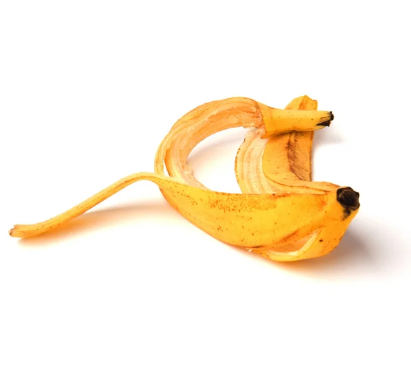 Banana peel isolated on white background — Stock Photo, Image