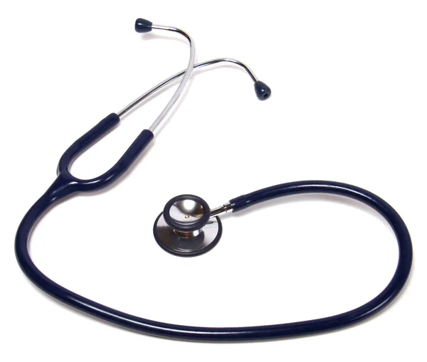 Blue stethoscope isolated on white background — Stock Photo, Image