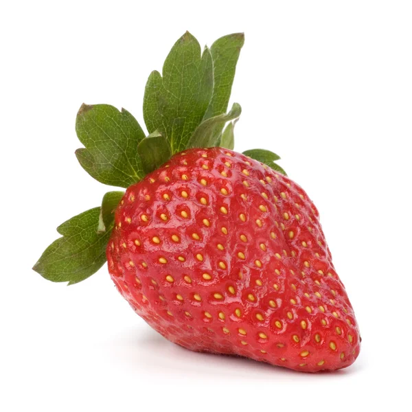 Erdbeere isoliert auf weißem Hintergrund Stockbild