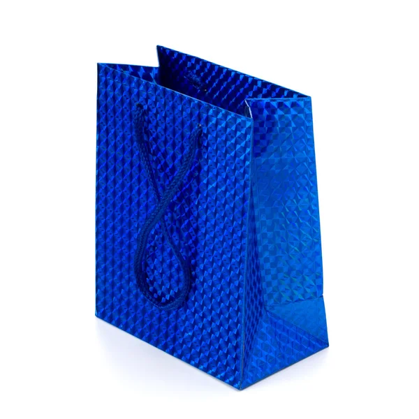 Glossy festive gift bag — Stock Photo, Image
