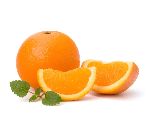 Оранжевый и цитронный мятный лист — стоковое фото