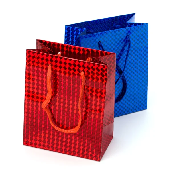 Lesklý slavnostní dárkové tašky — Stock fotografie