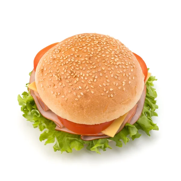 Abur cubur hamburger — Stok fotoğraf