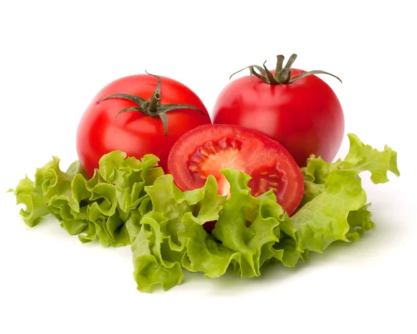 番茄、 黄瓜蔬菜和生菜沙拉 — 图库照片