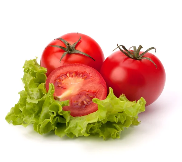 stock image Tomato, cucumber vegetable and lettuce salad