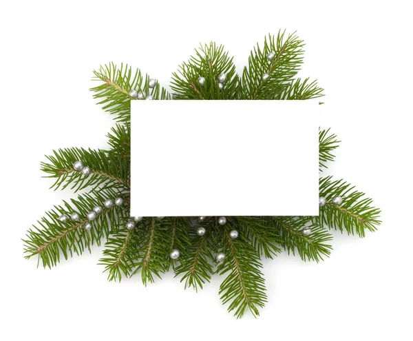 Décoration de Noël avec carte de voeux — Photo