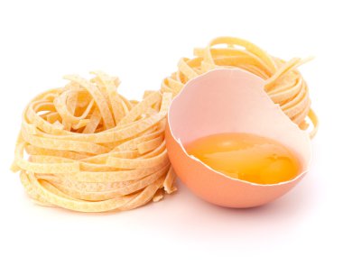 Italian pasta tagliatelle nest clipart