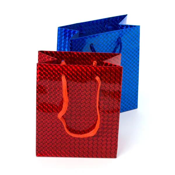 Lesklý slavnostní dárkové tašky — Stock fotografie