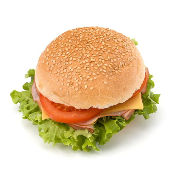 Нездорова їжа гамбургер — стокове фото