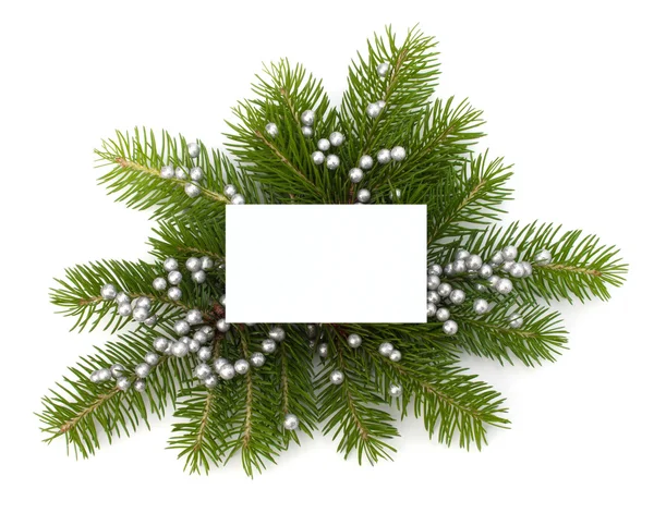 Décoration de Noël avec carte de voeux — Photo
