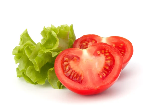 Salada de tomate e alface — Fotografia de Stock