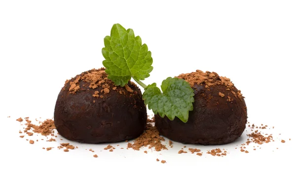 Dulces de trufa de chocolate —  Fotos de Stock