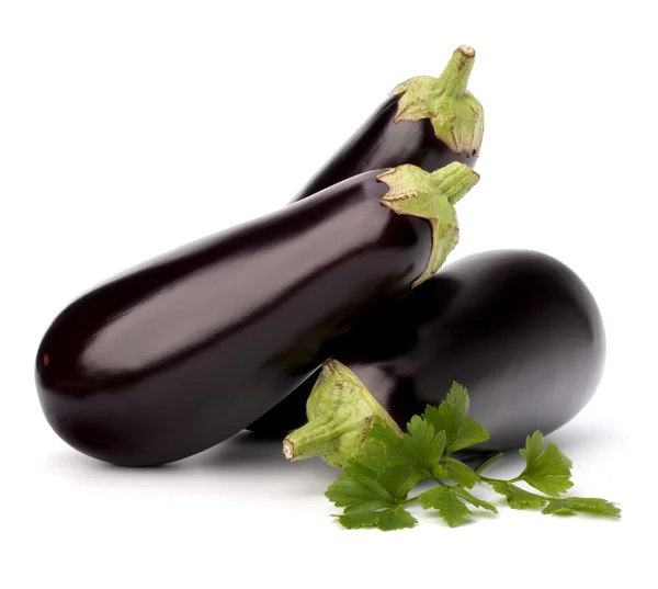 stock image Eggplant or aubergine and parsley leaf