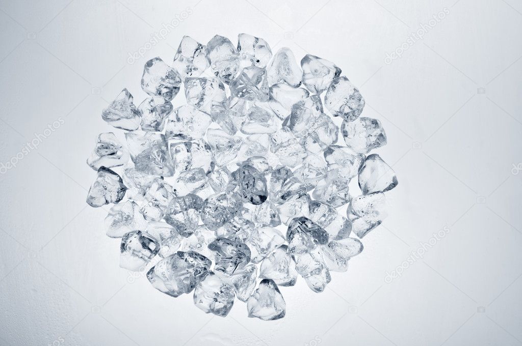 Ice cubes circle