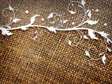Wattled background with lace clipart