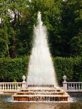 Fountain in Peterhof clipart