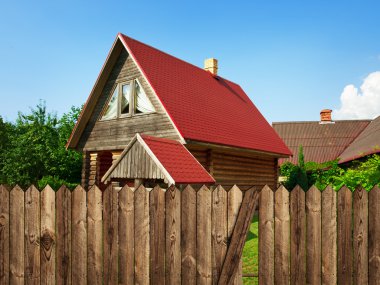 Wooden house clipart